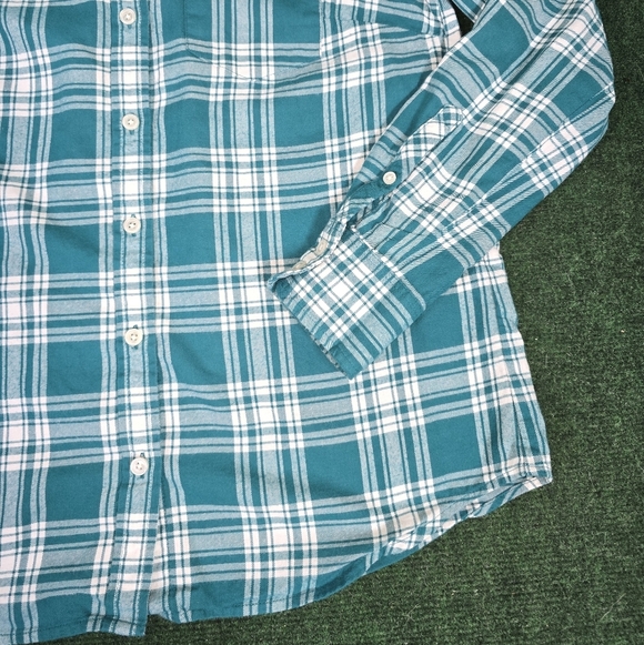 J. Crew | 100% Cotton Plaid Lightweight Button Down Womens Blouse SIZE XS - Picture 14 of 16